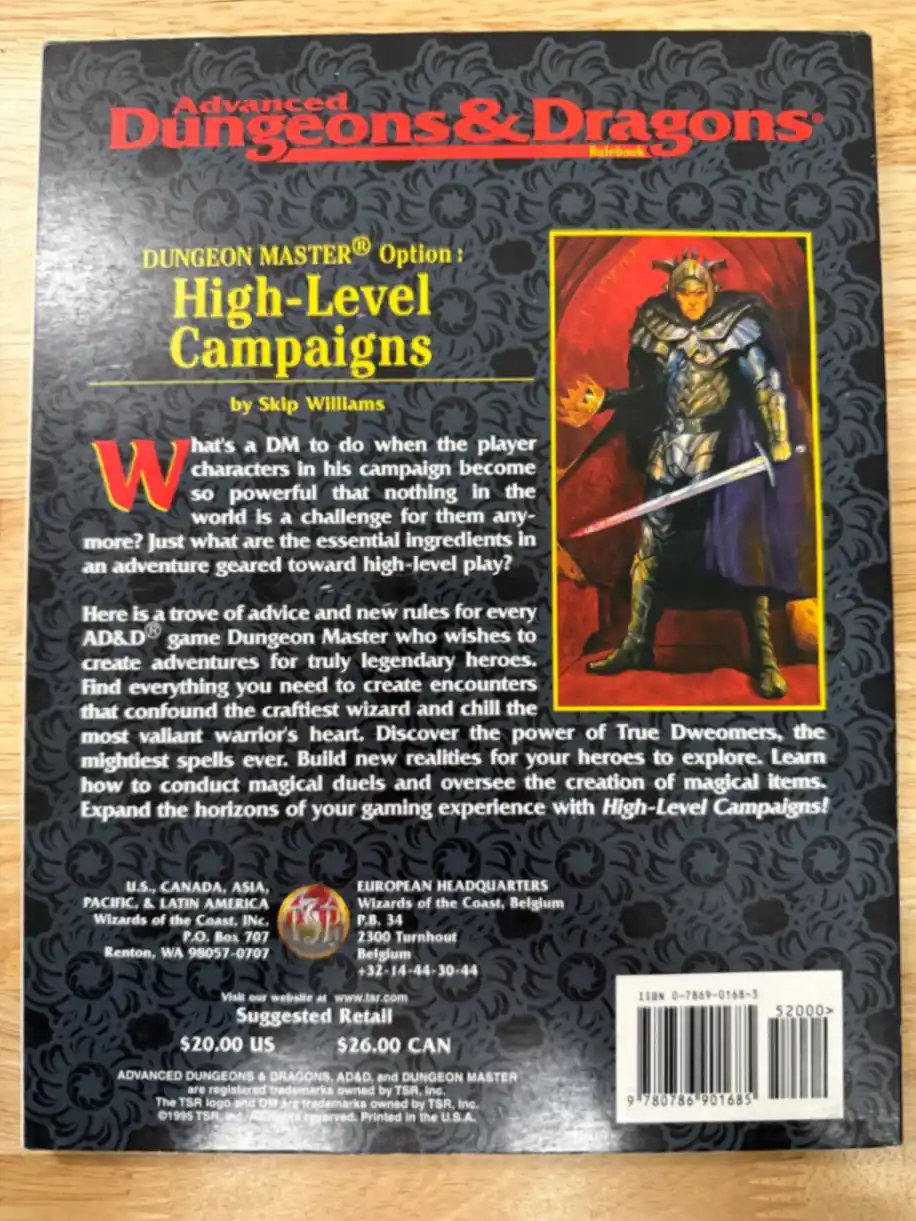 Dungeon Master Option: High-Level Campaigns