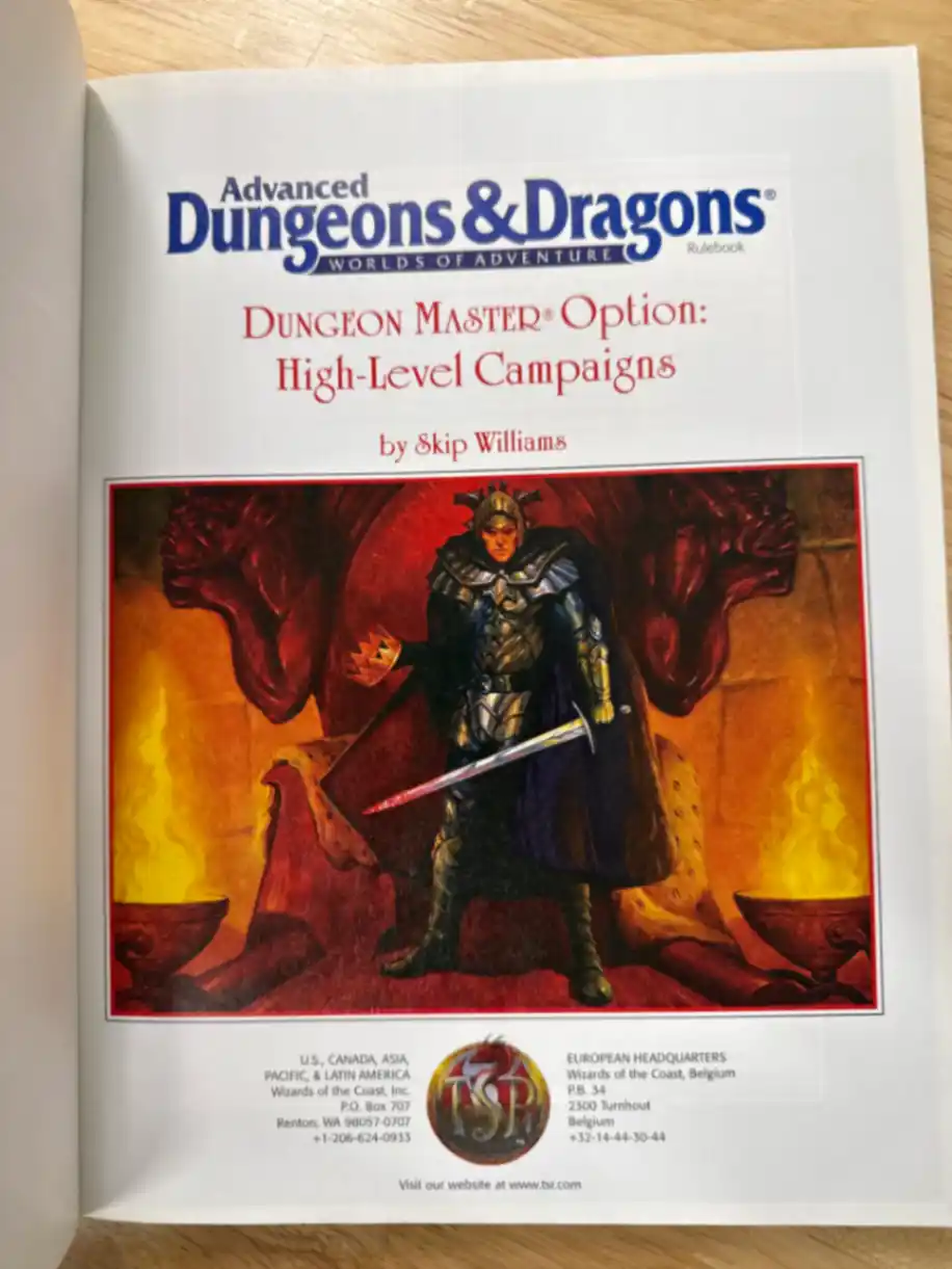 Dungeon Master Option: High-Level Campaigns