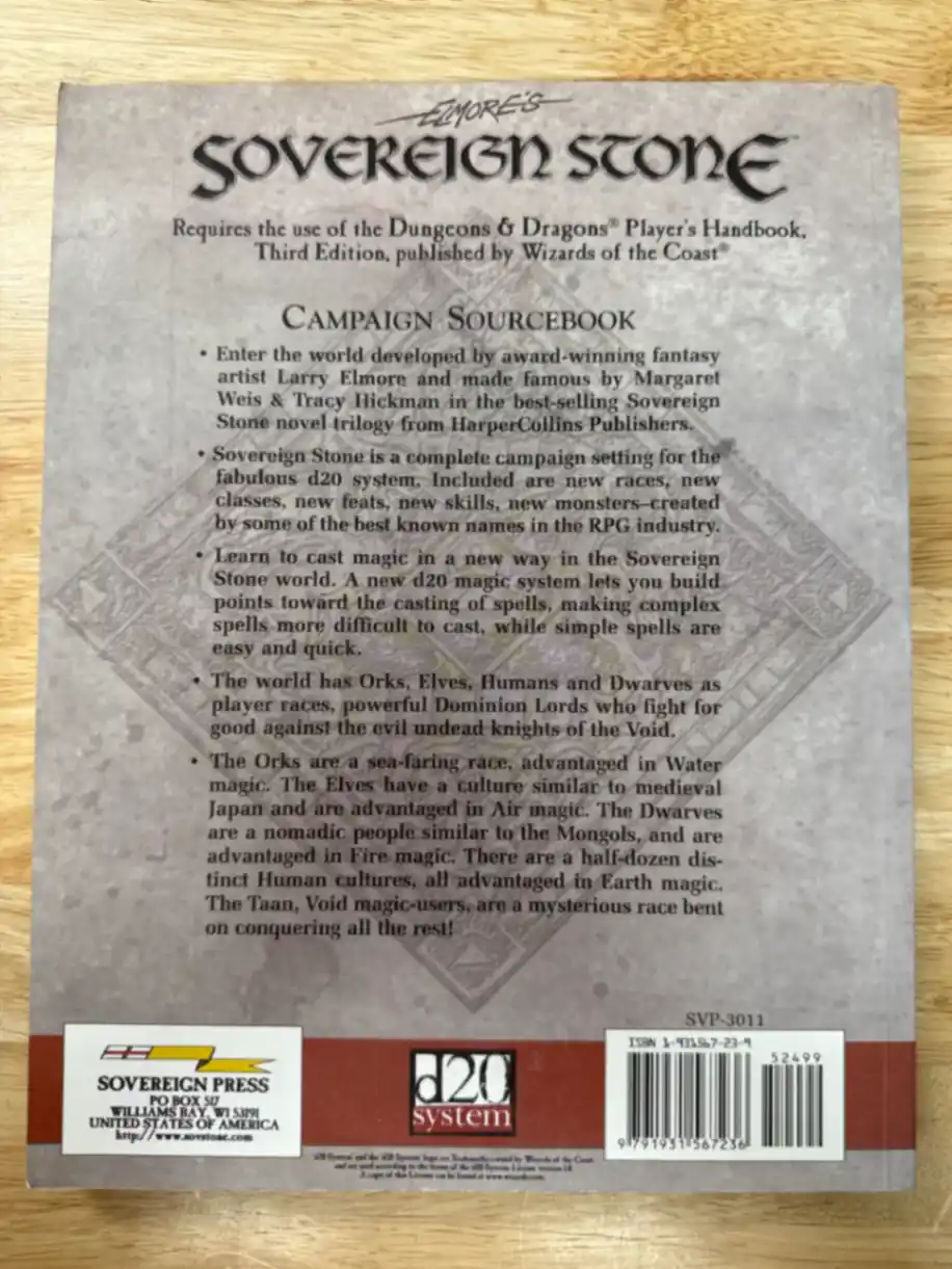 Elmor’s Sovereign Stone Campaign Sourcebook