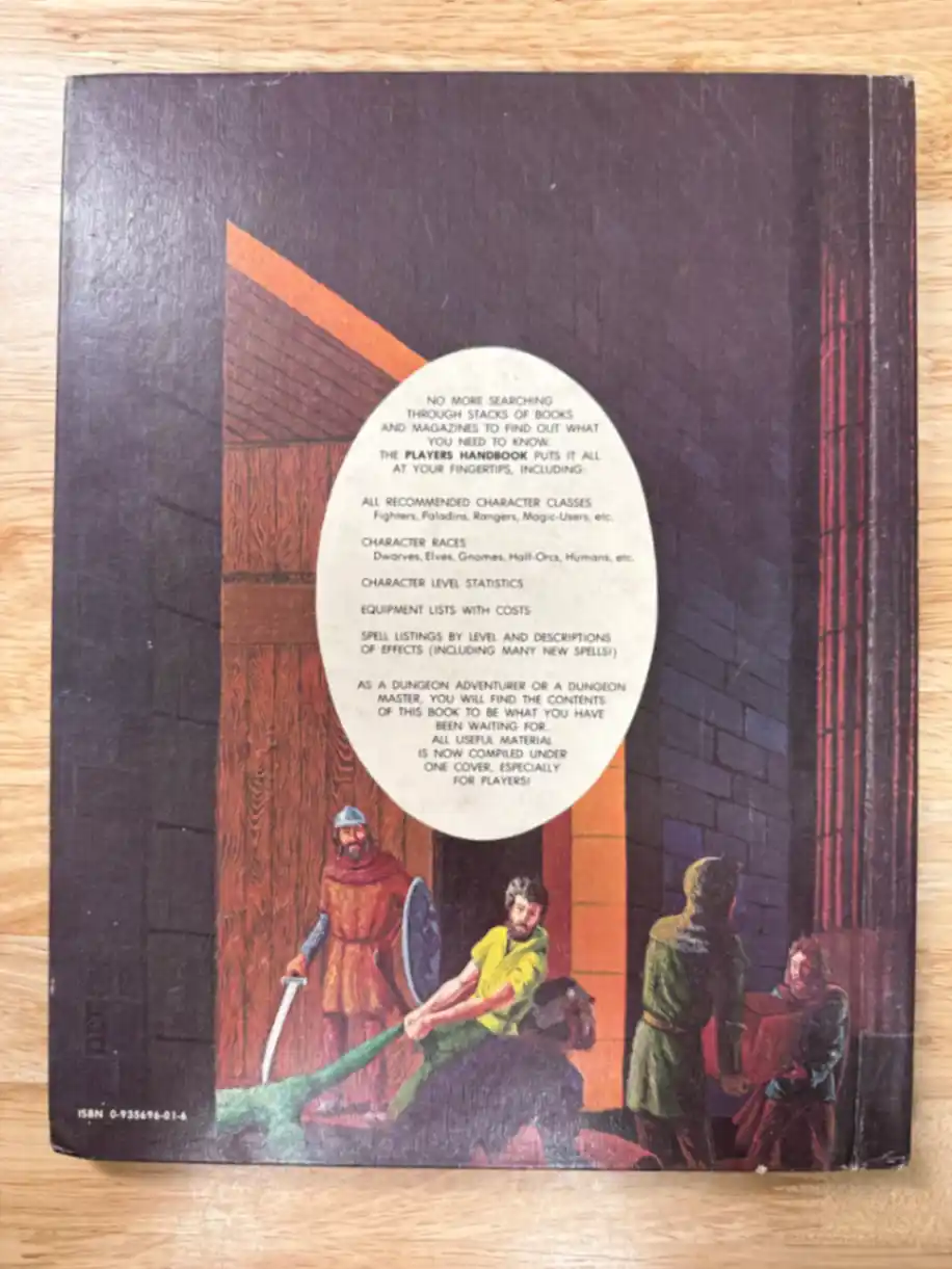 AD&D 1E PLAYERS HANDBOOK
