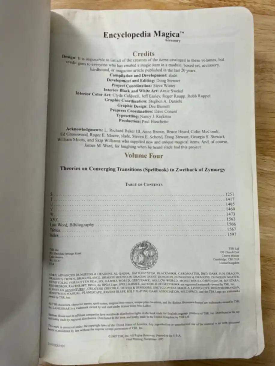 Encyclopedia Magica Volume 4