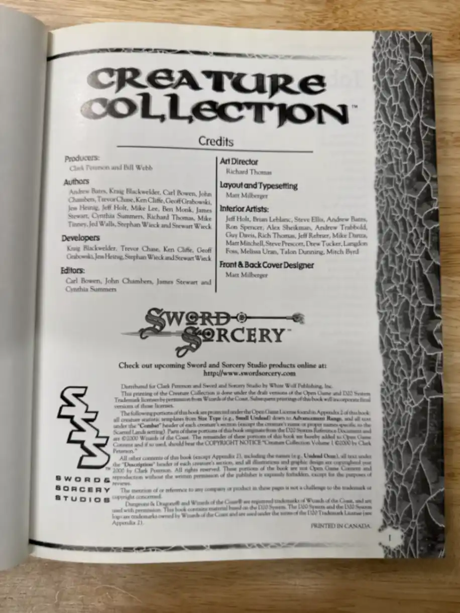 Creature collection