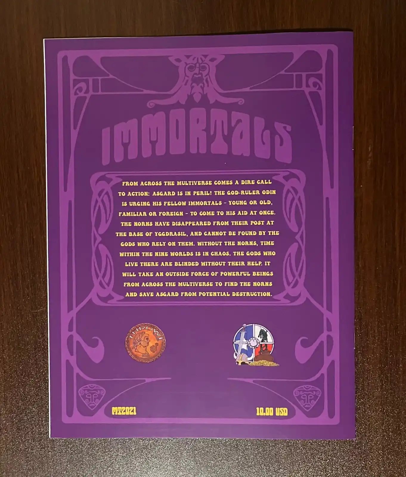 Of Present Perils Immortal Adventure