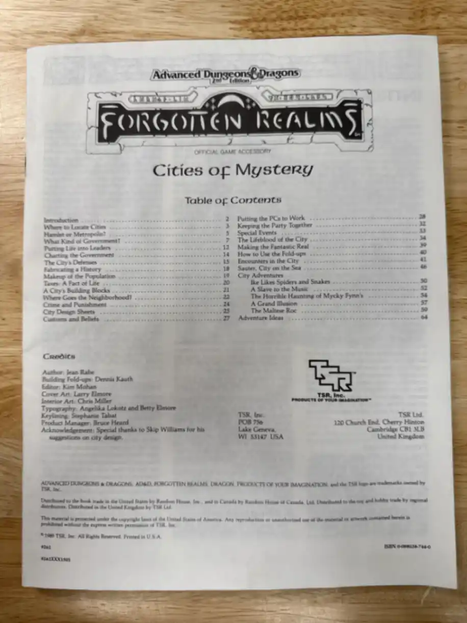 Forgotten Realms City of Mystery