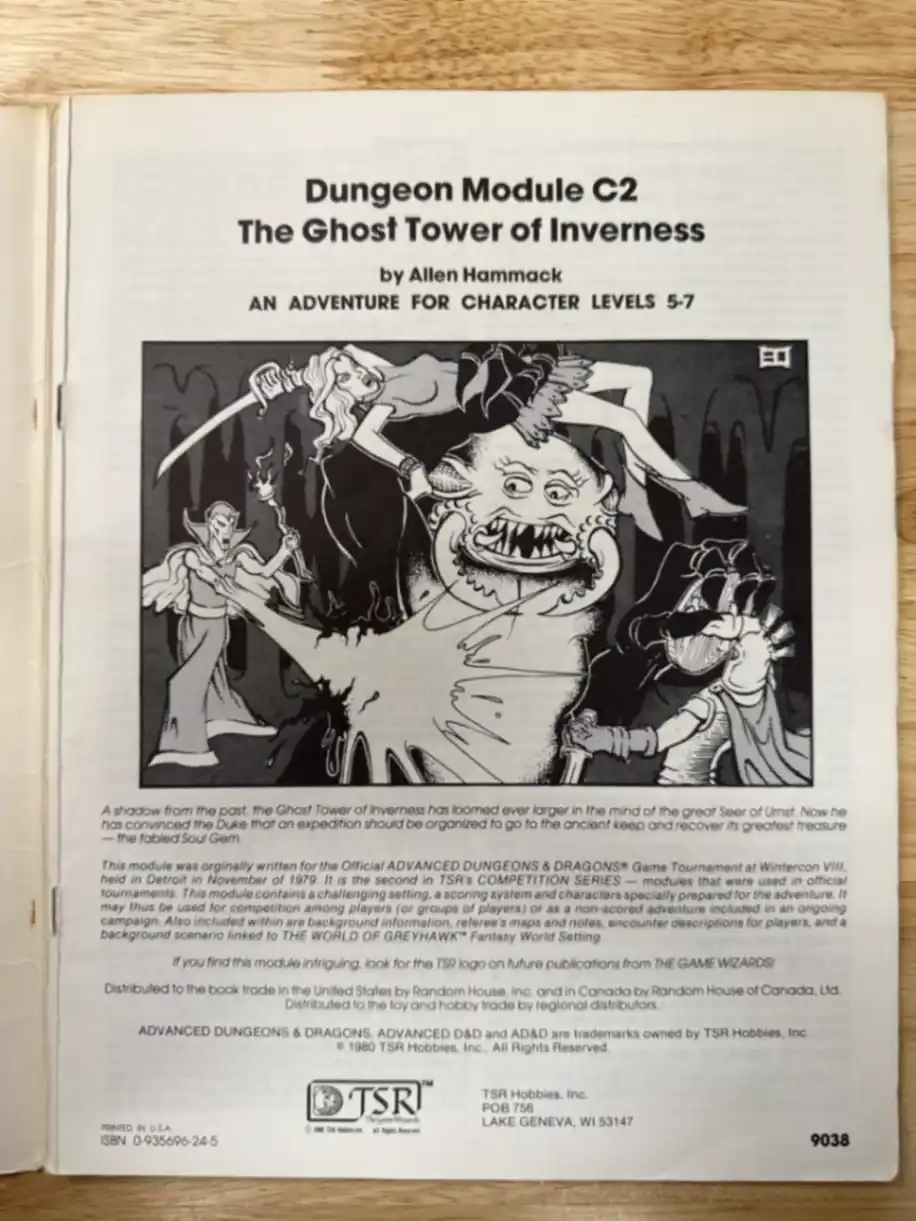 The Ghost Tower of Inverness C2 4th Printing