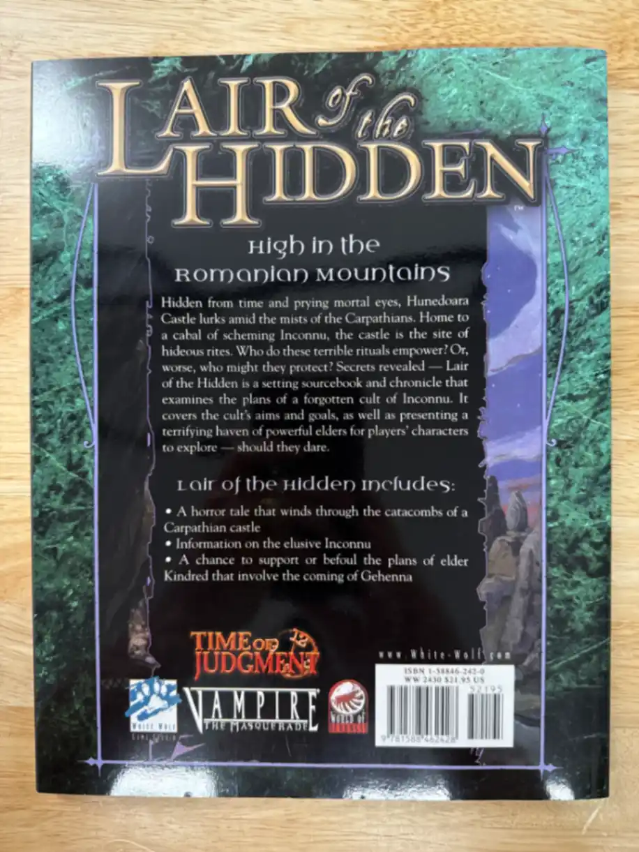Lair of the Hidden (Vampire the Masquerade)
