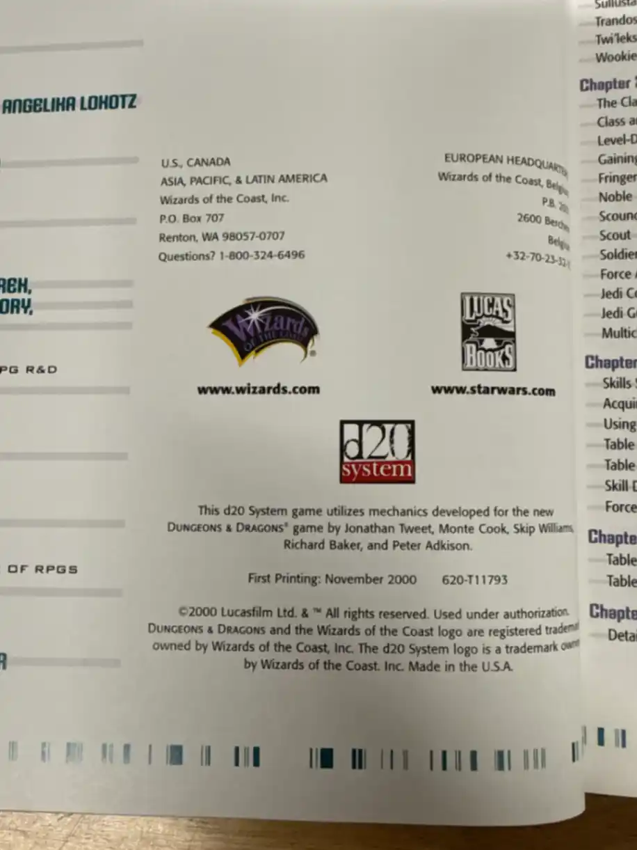 Star Wars RPG Core Rulebook