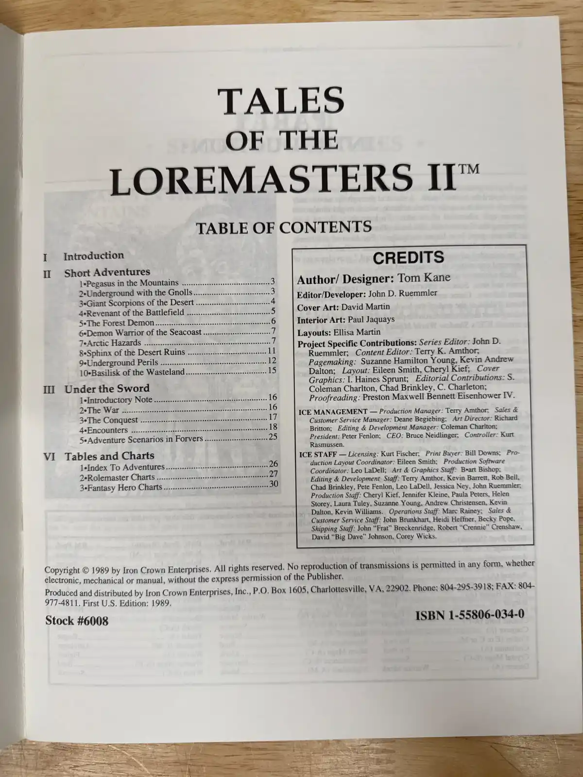 TALES of the Loremasters Book II