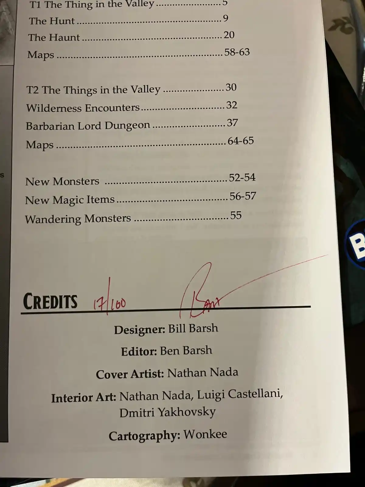 The Thing In the Valley 