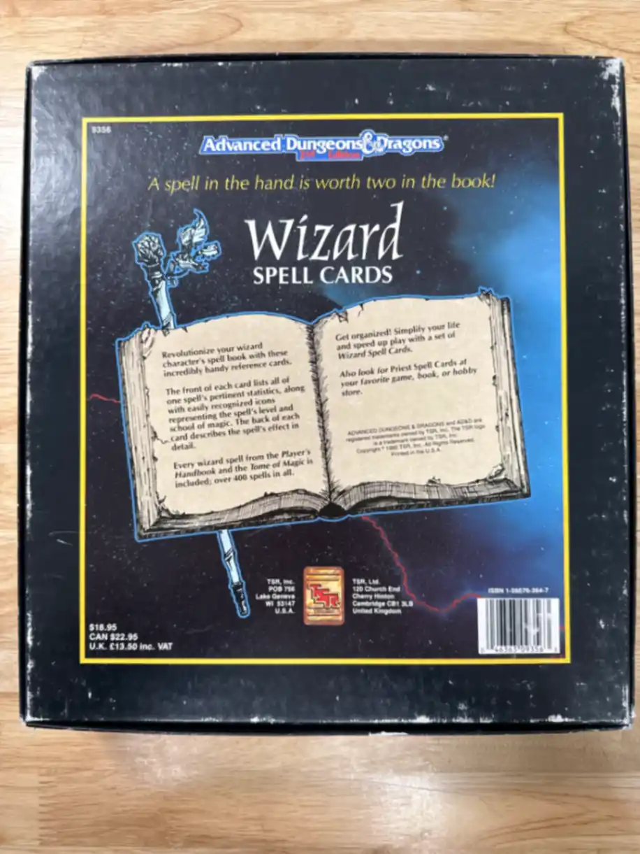 Wizard Spell Cards
