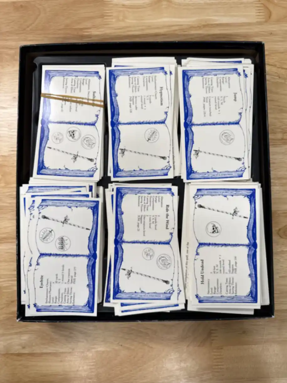 Wizard Spell Cards