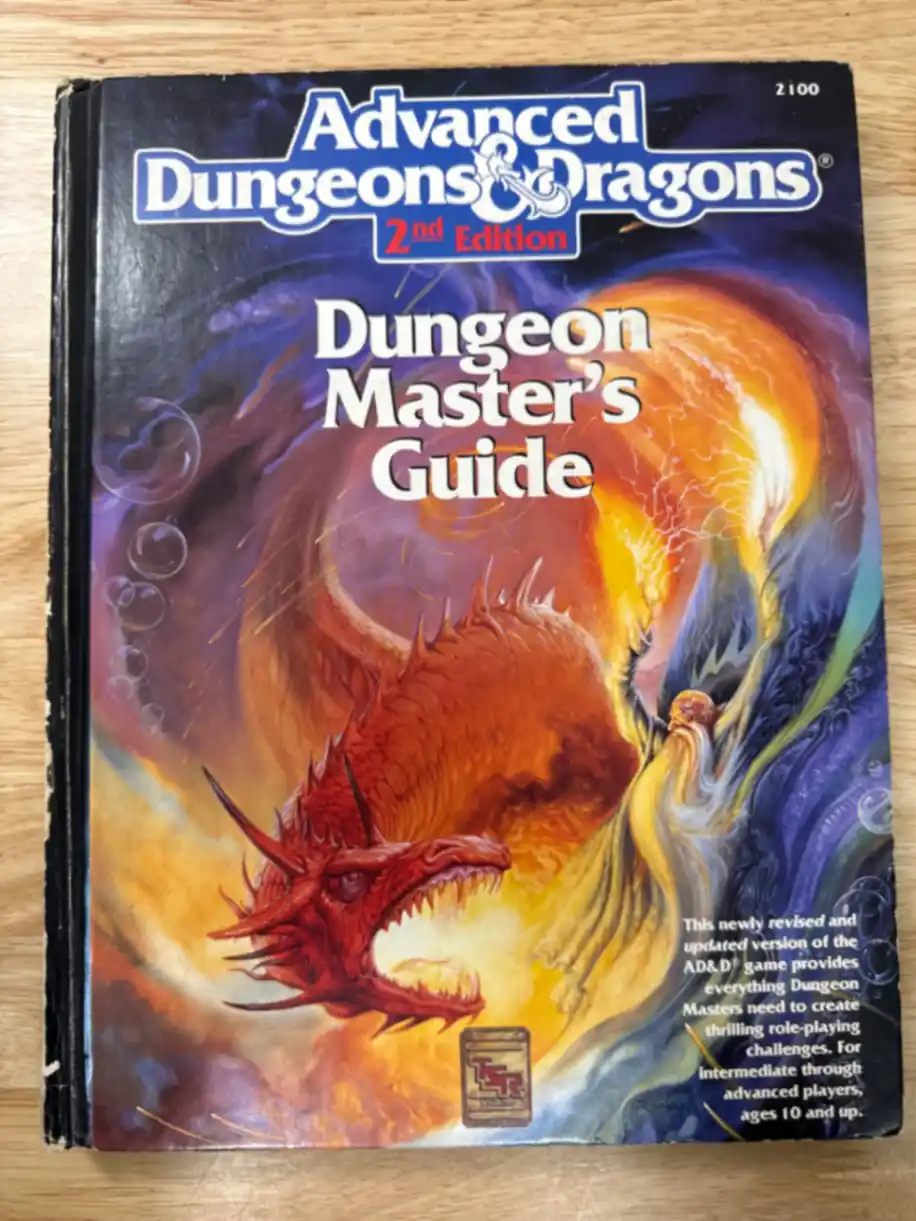 AD&D 2E Dungeon Master’s Guide first printing 