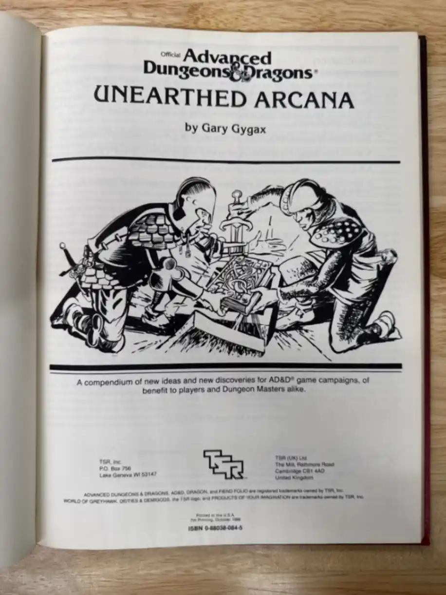 Unearthed Arcana