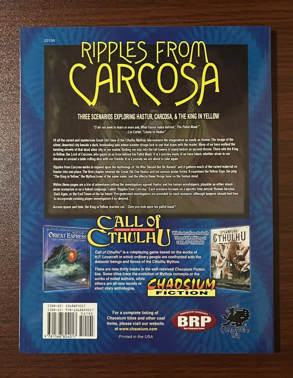 Ripples From Carcosa