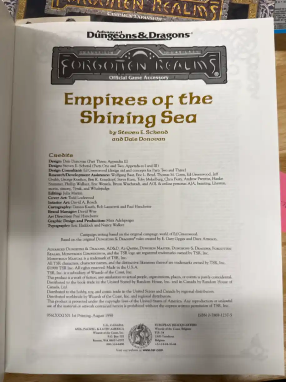Empires of the Shining Sea (Advanced Dungeons & Dragons/Forgotten Realms) [BOX SET]