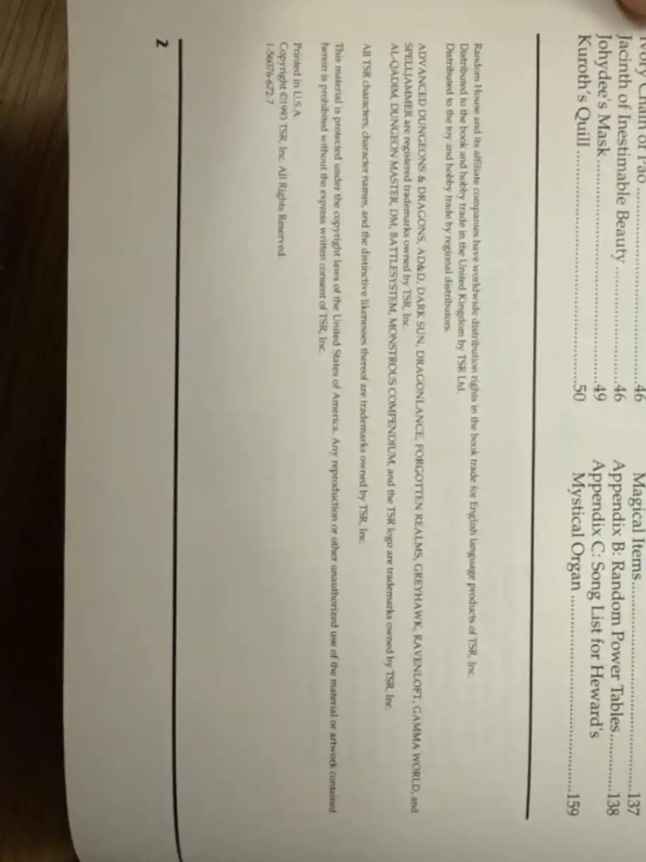 The Book of Artifacts