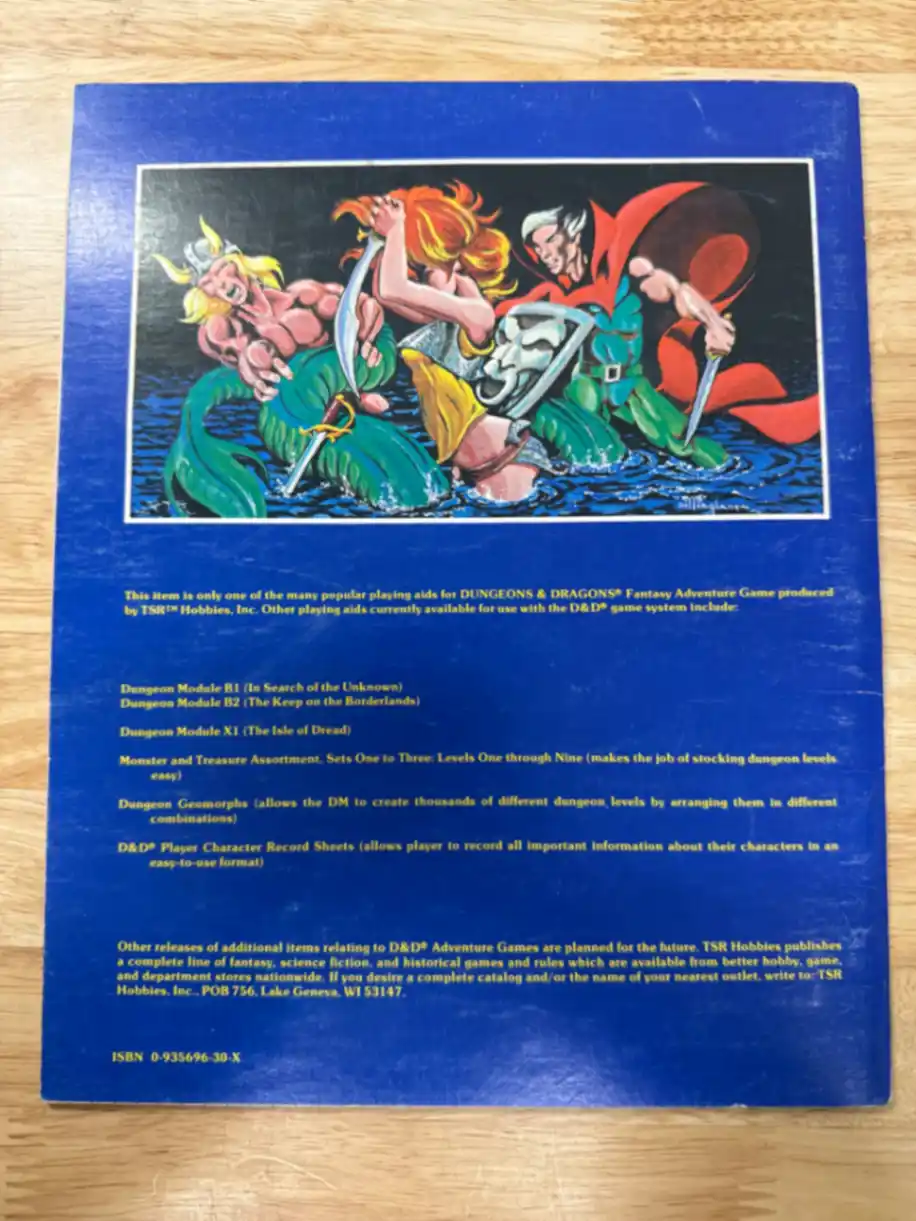 The Isle of Dread X1 first printing