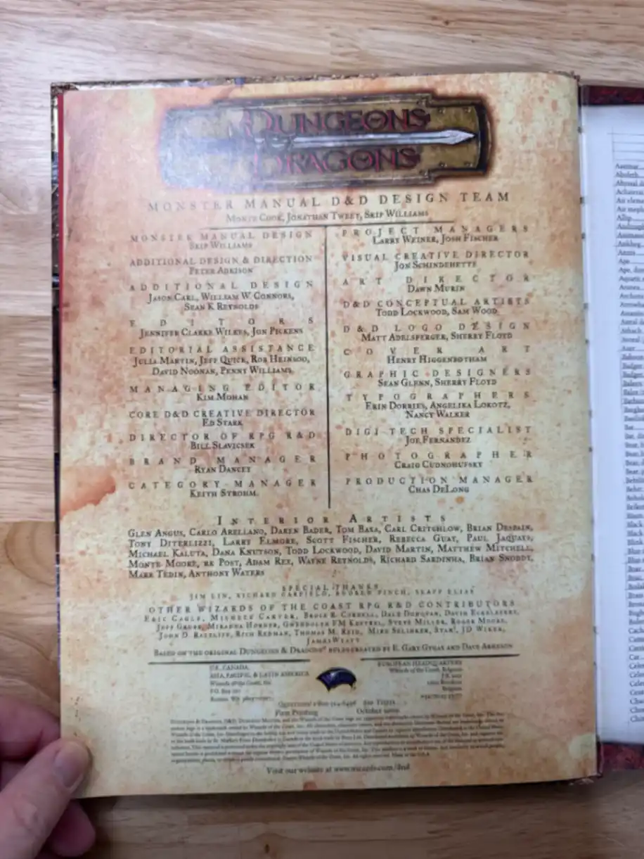 Monster Manual D&D 3E