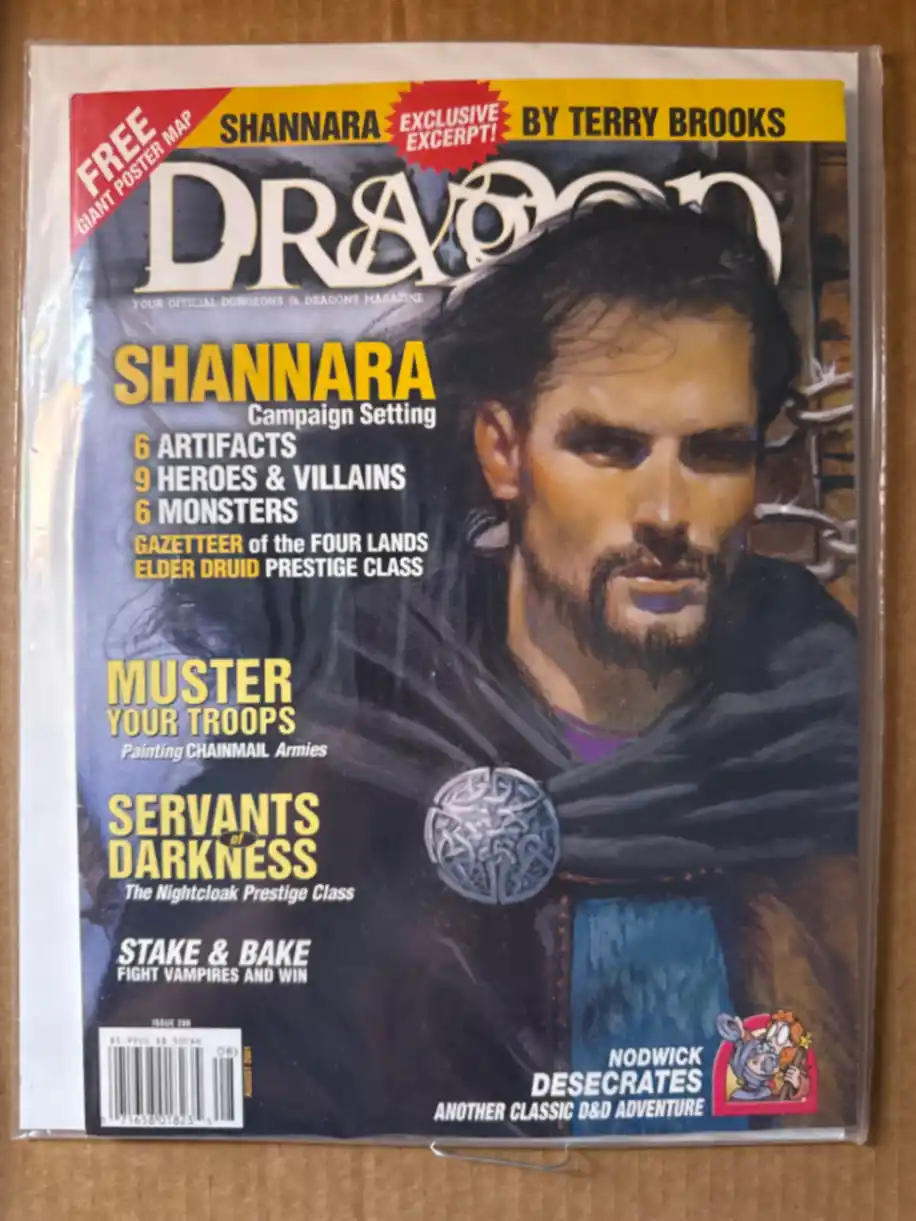 Dragon Magazine #286 with POSTER