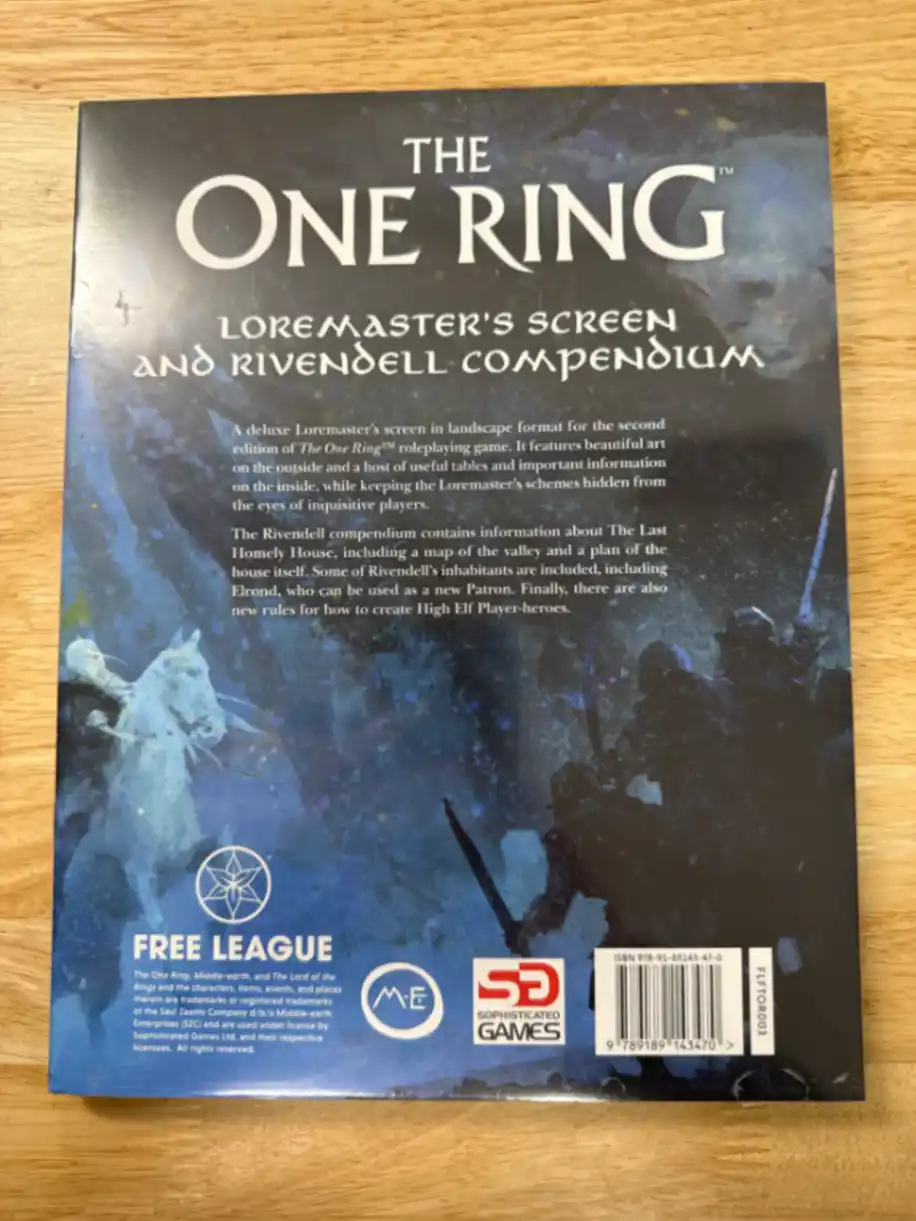 The One Ring Loremaster’s Screen