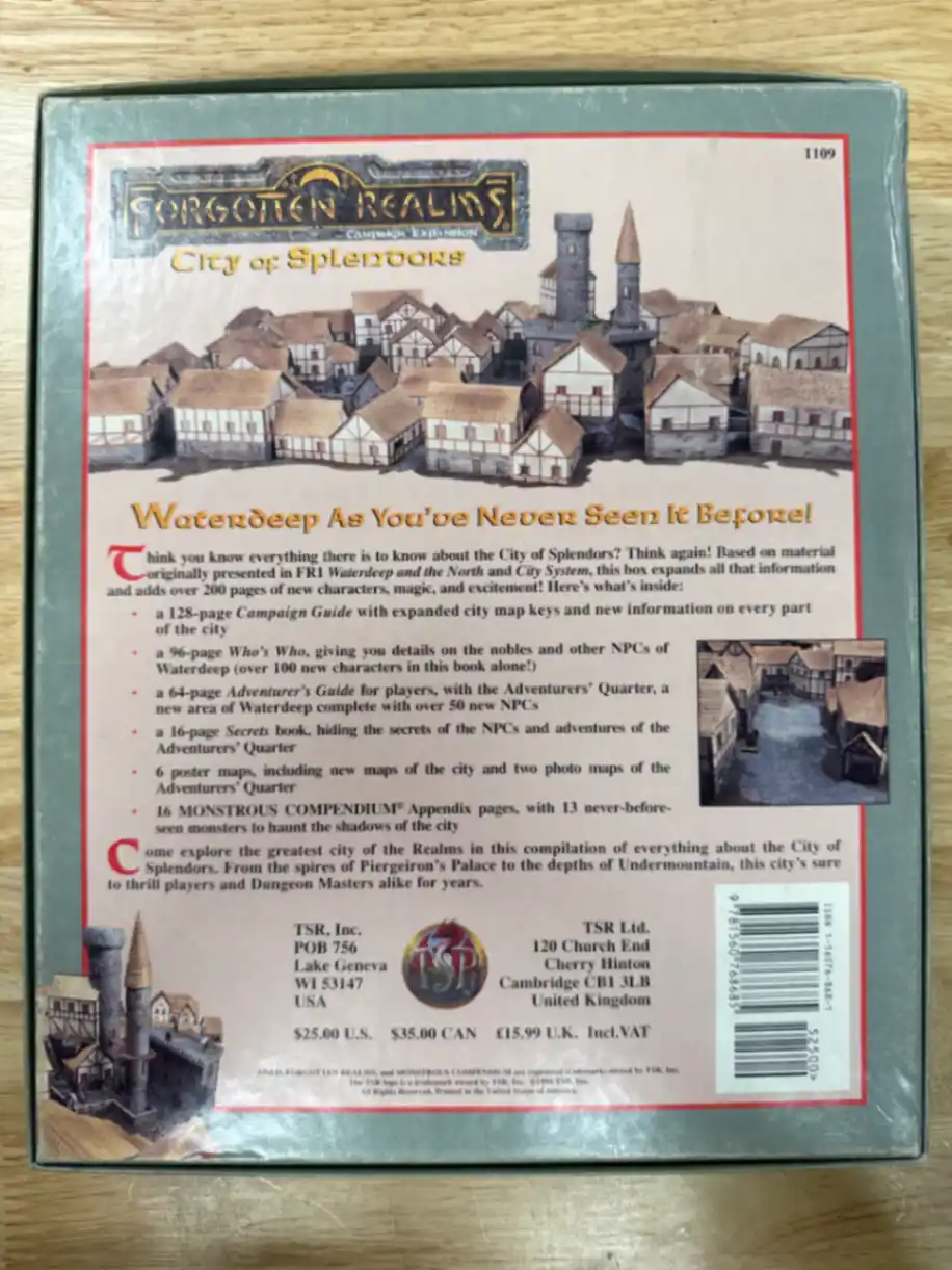 City of Splendors (AD&D, 2nd Edition/Forgotten Realms boxed set)