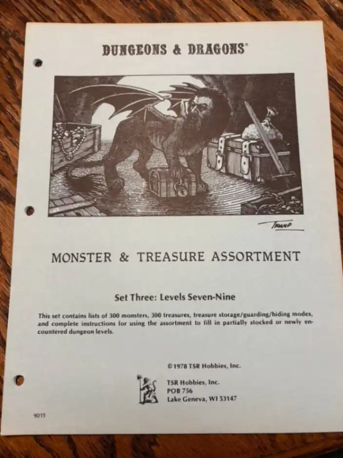 Dungeons & Dragons - Monster & Treasure Assortment Sets 1 - 3