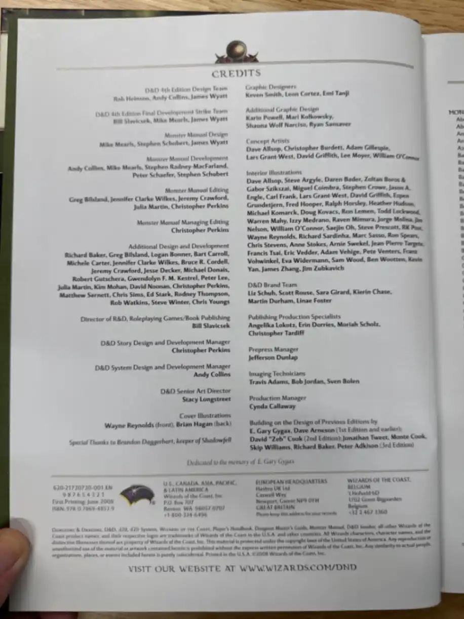 Monster Manual D&D 4th Edition