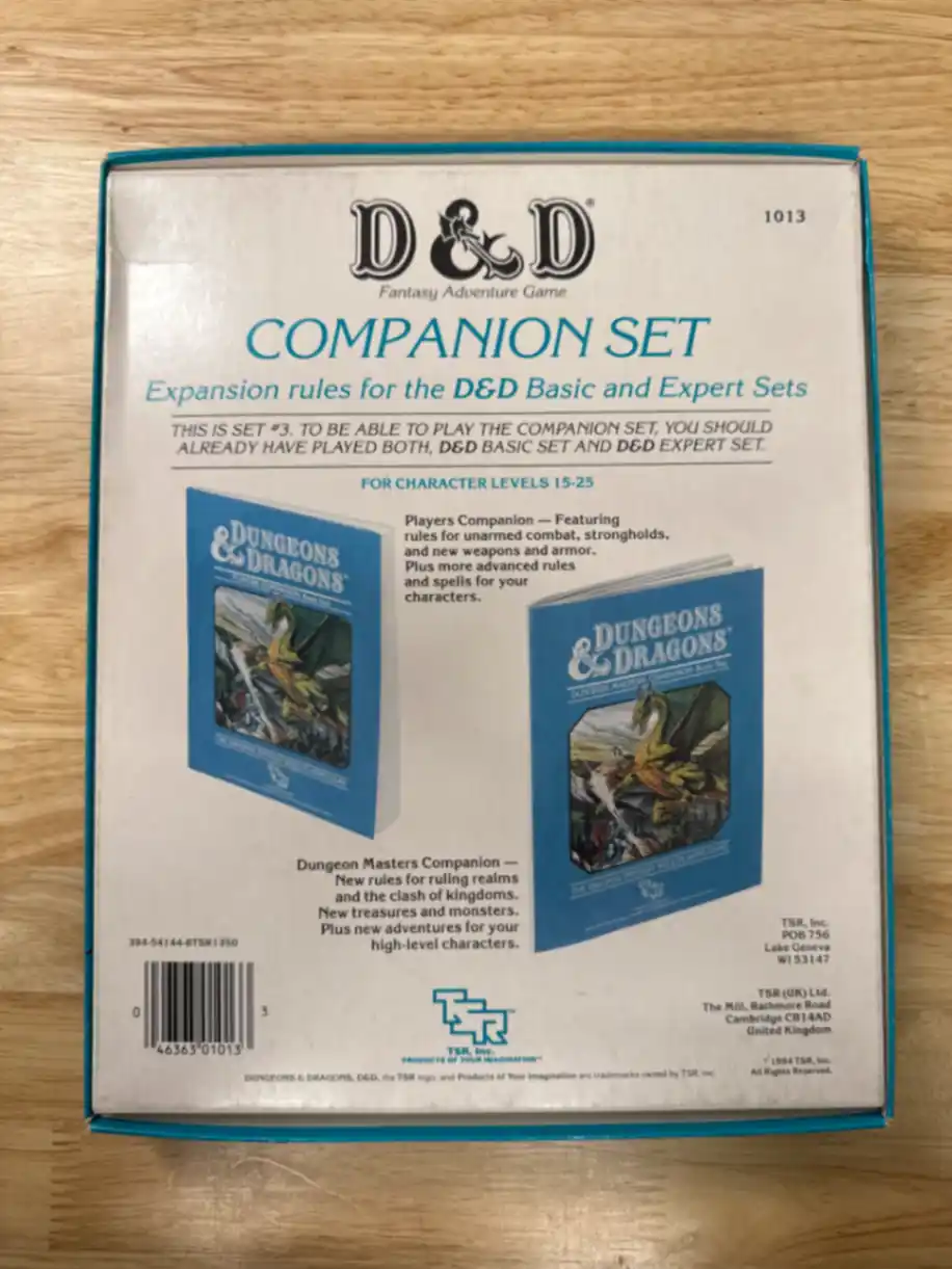 Dungeons & Dragons Set 3: Companion Rules