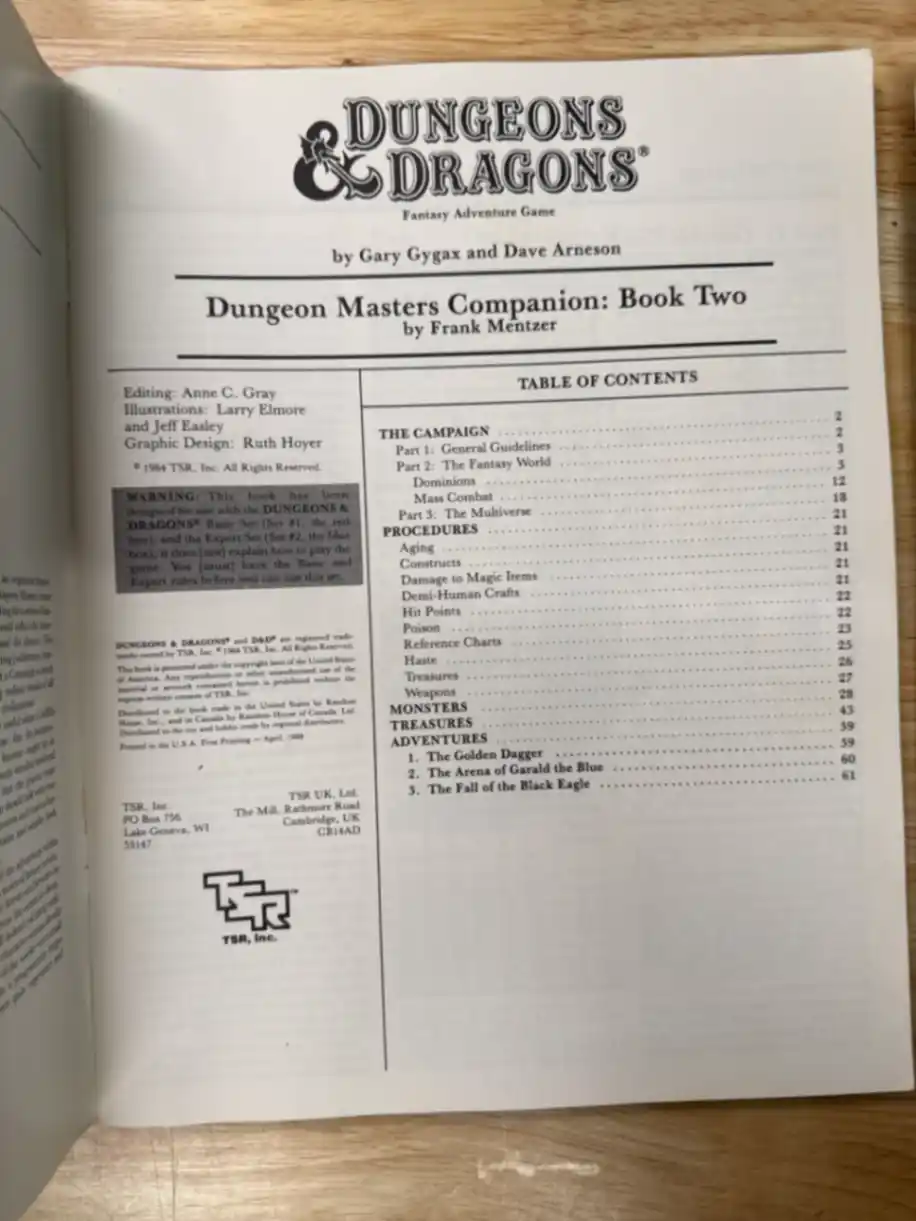 Dungeons & Dragons Set 3: Companion Rules