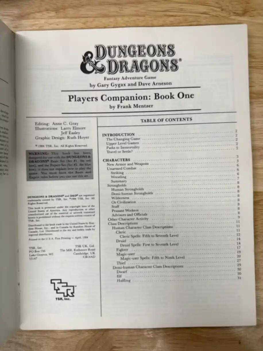 Dungeons & Dragons Set 3: Companion Rules