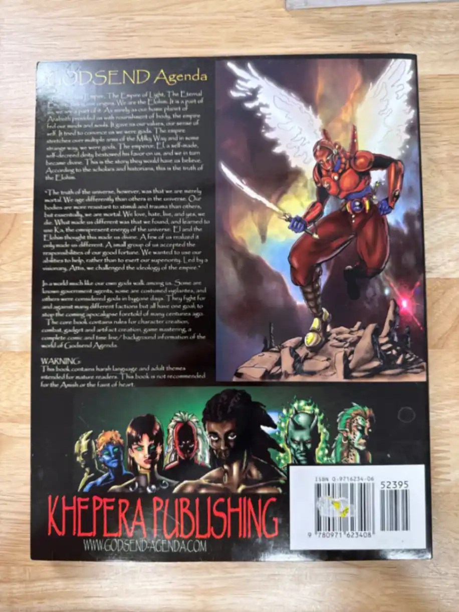 Godsend Agenda Superheroic Roleplaying (softcover)