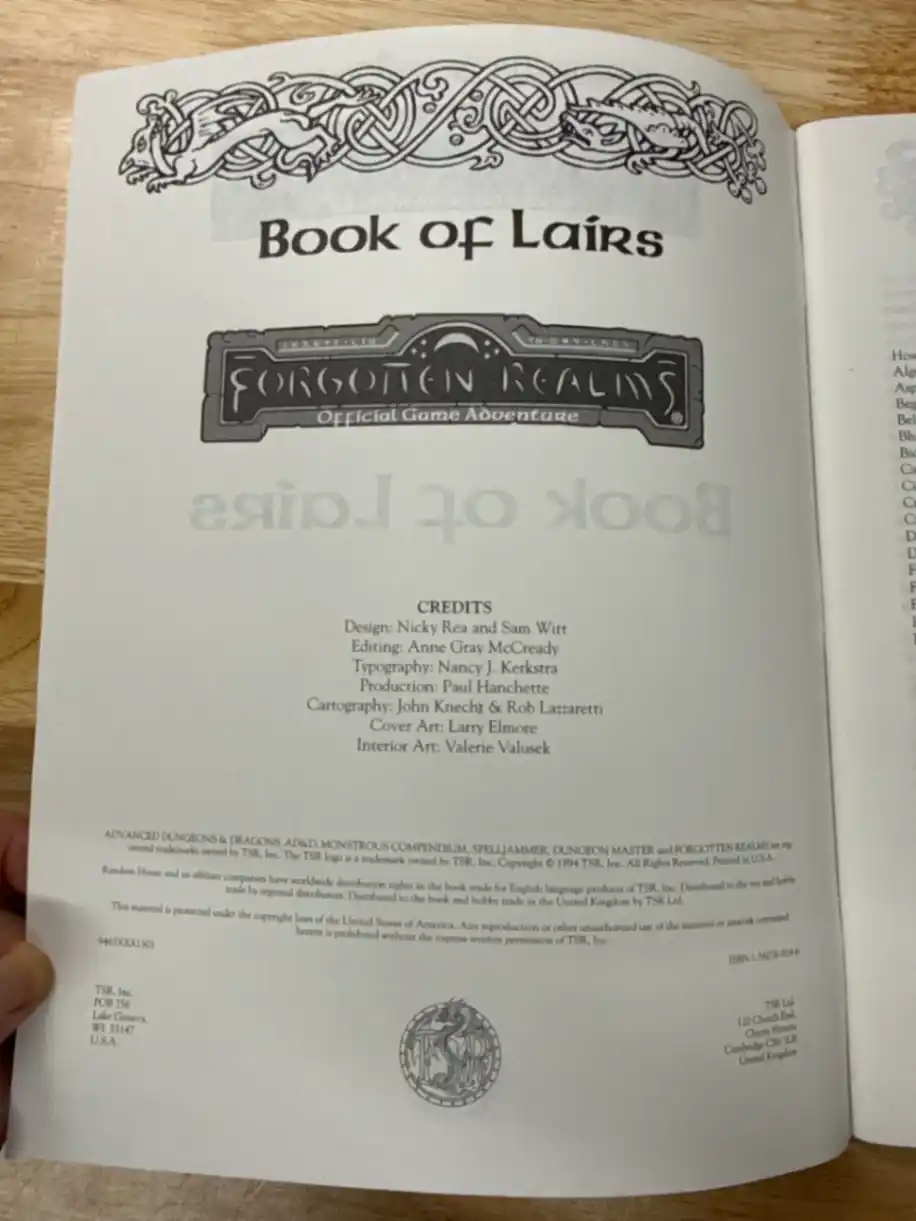 Book of Lairs