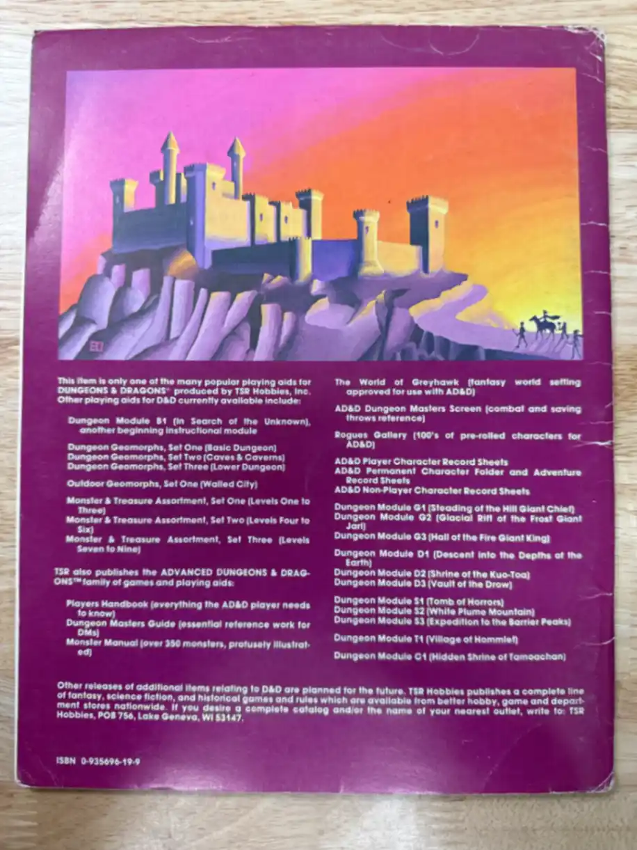 B2 The Keep on the Borderlands