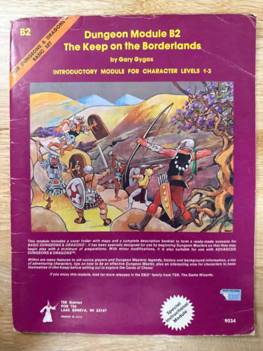 B2 The Keep on the Borderlands