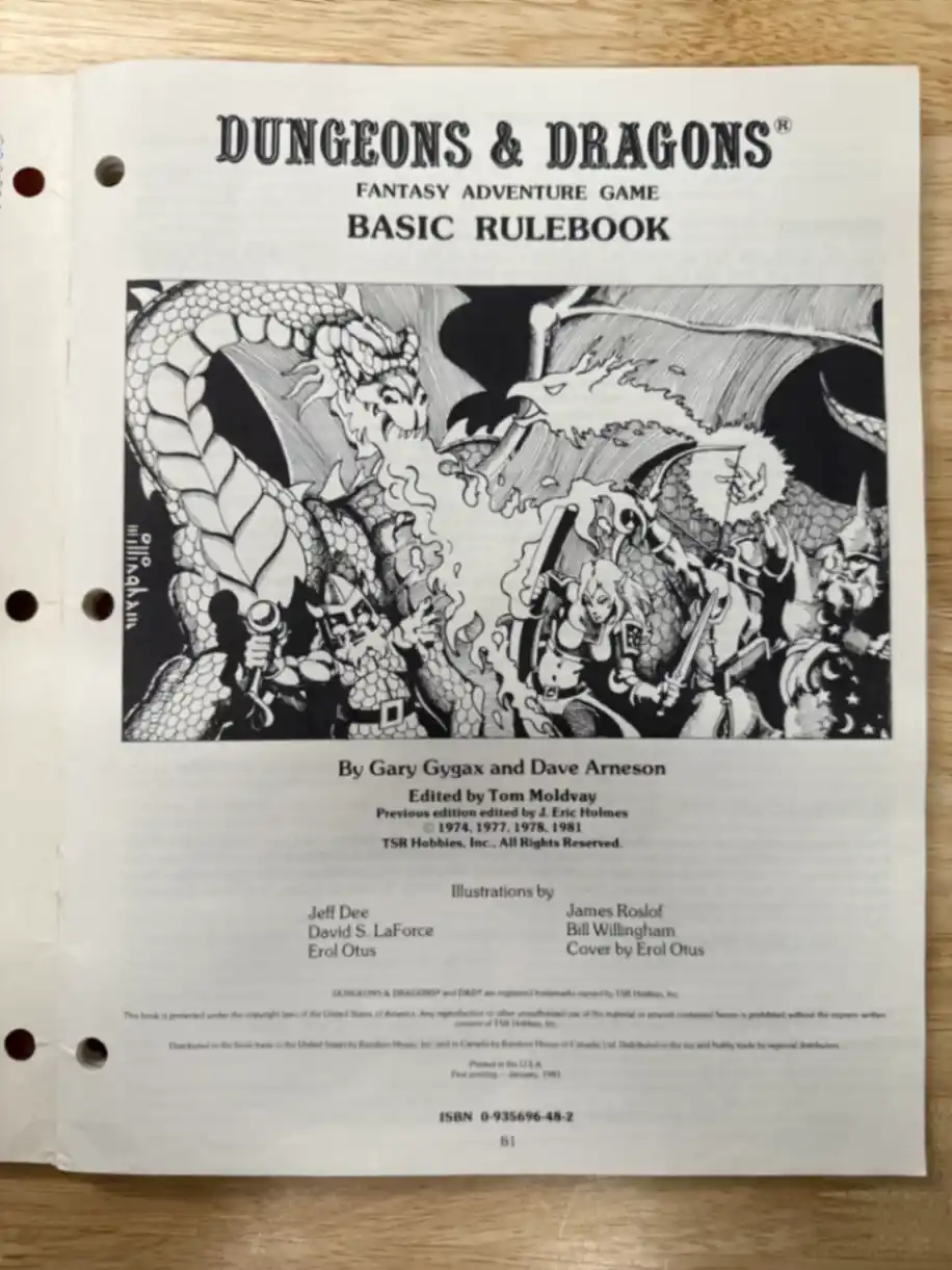 Dungeons & Dragons BASIC SET (Moldvay)