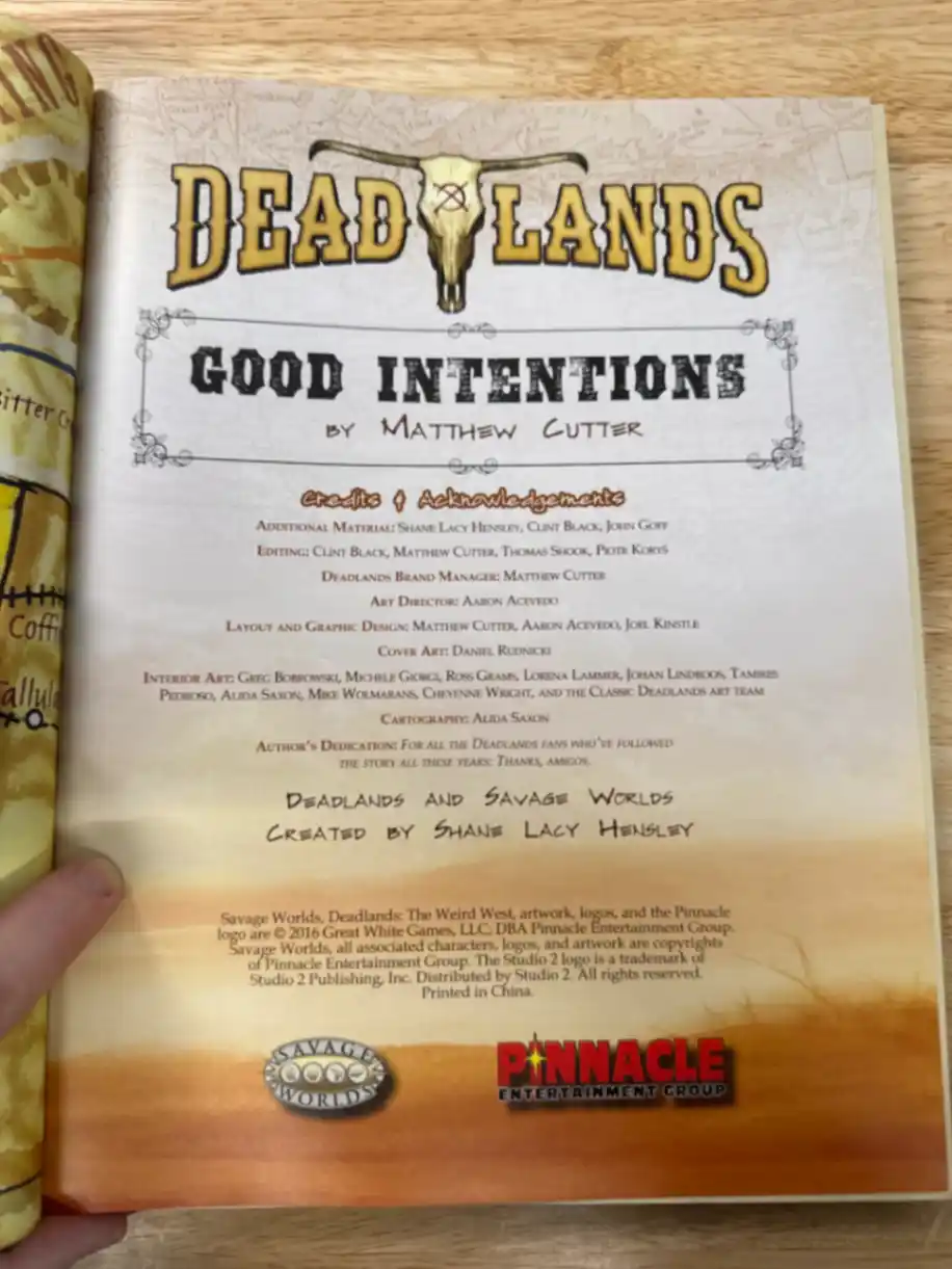 Deadlands Good Intentions