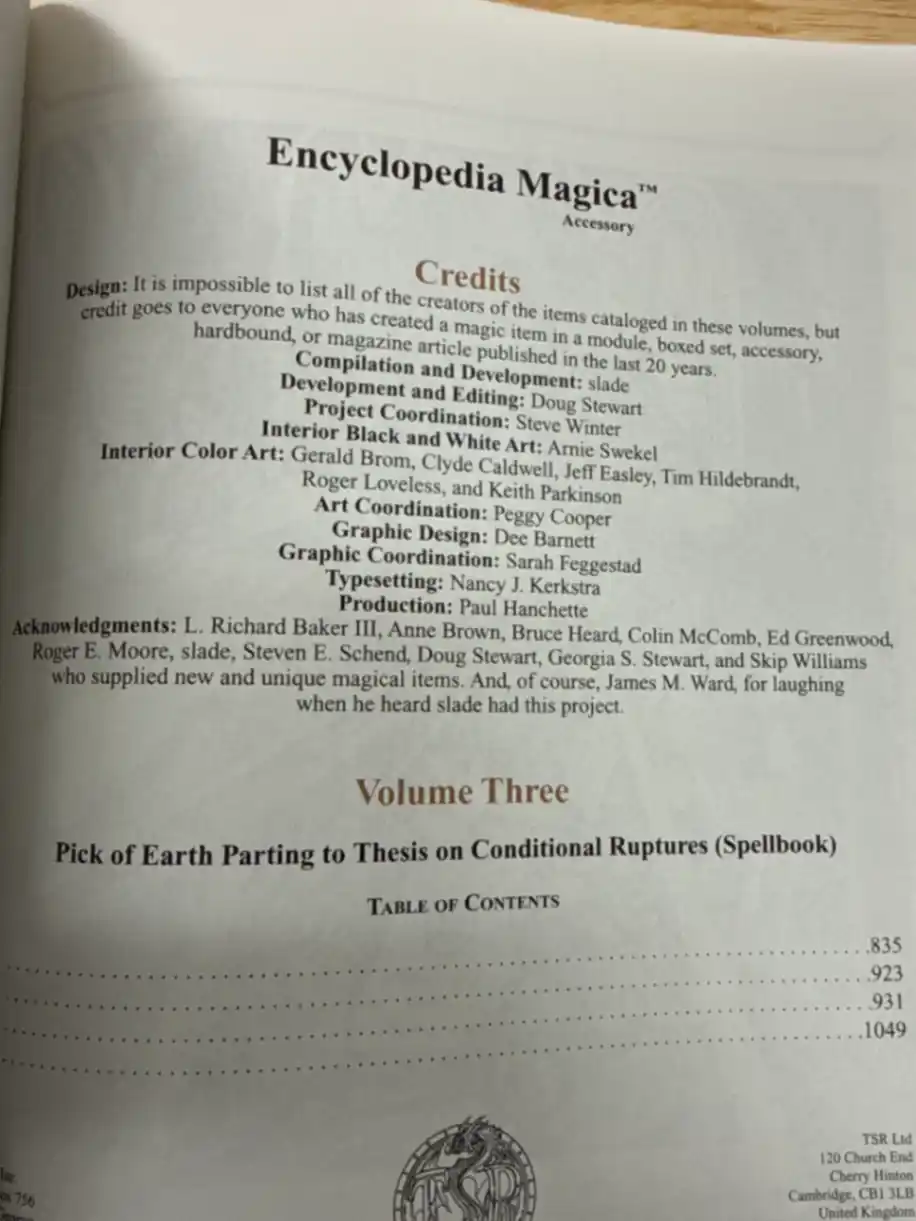 Encyclopedia Magic Volume 3
