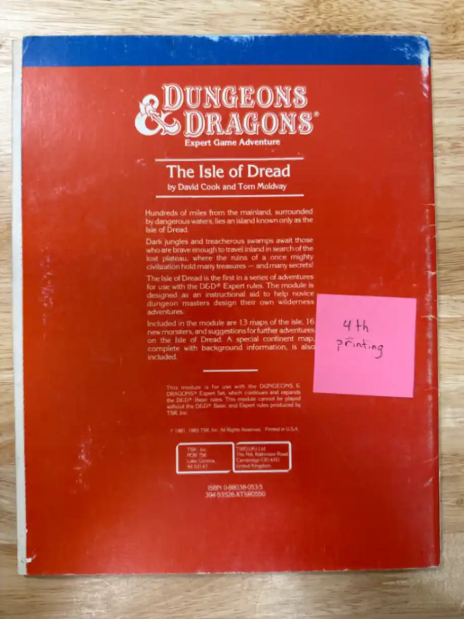 The Isle of Dread X1