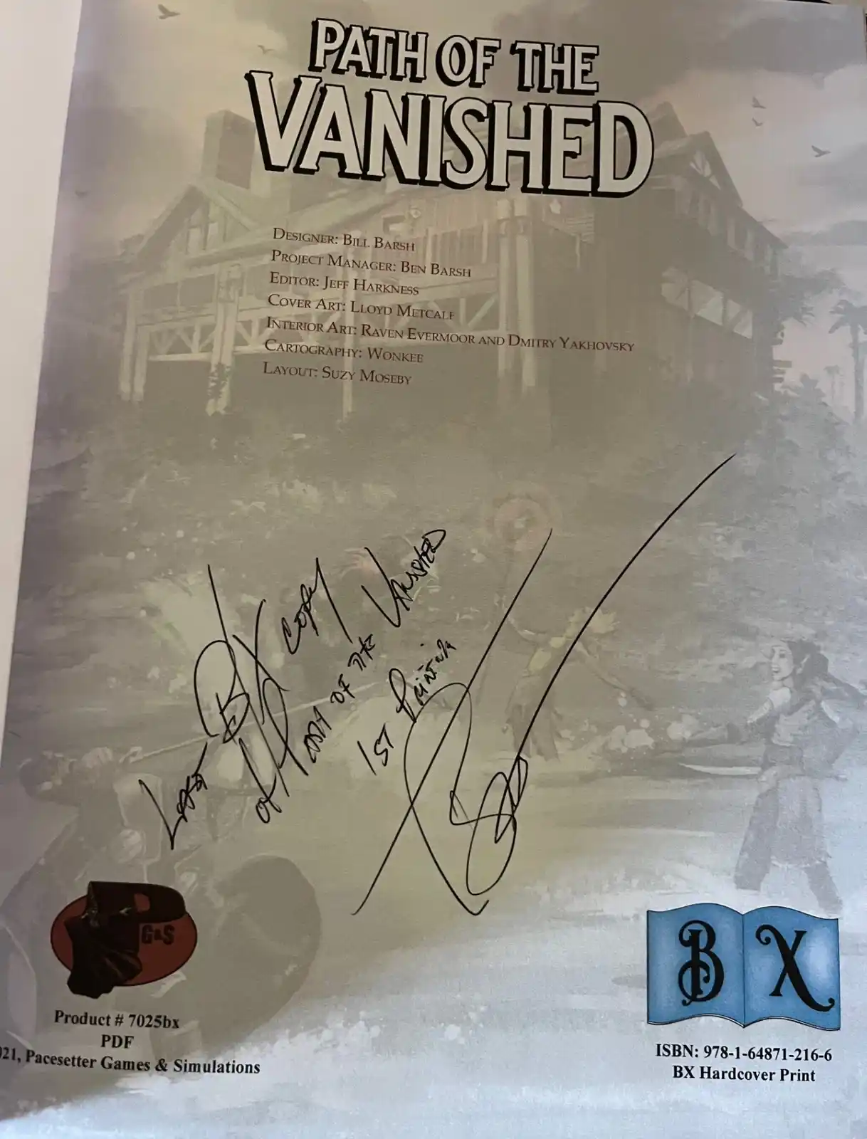 Path of the Vanished   BX