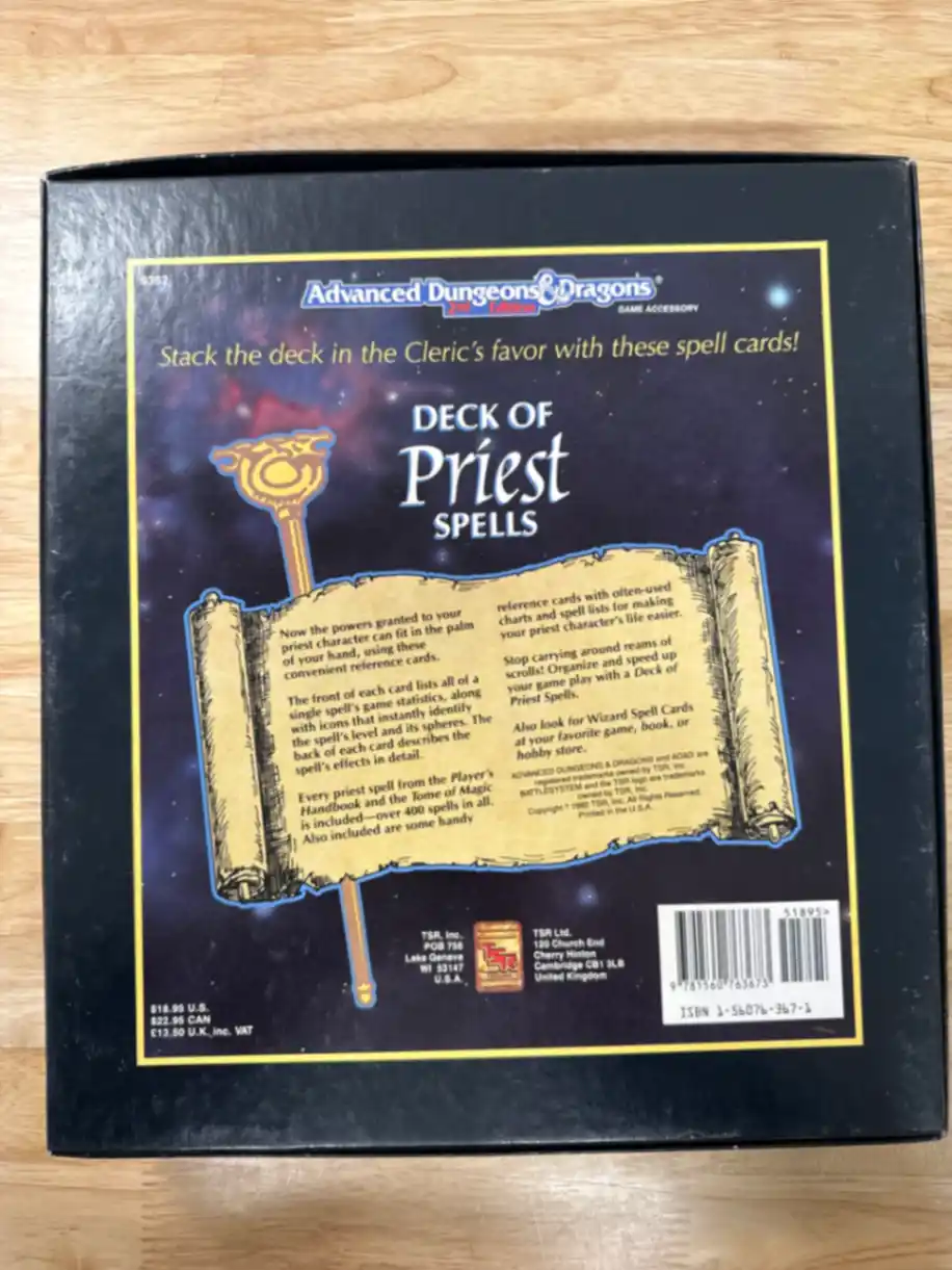 Deck of Priest Spells