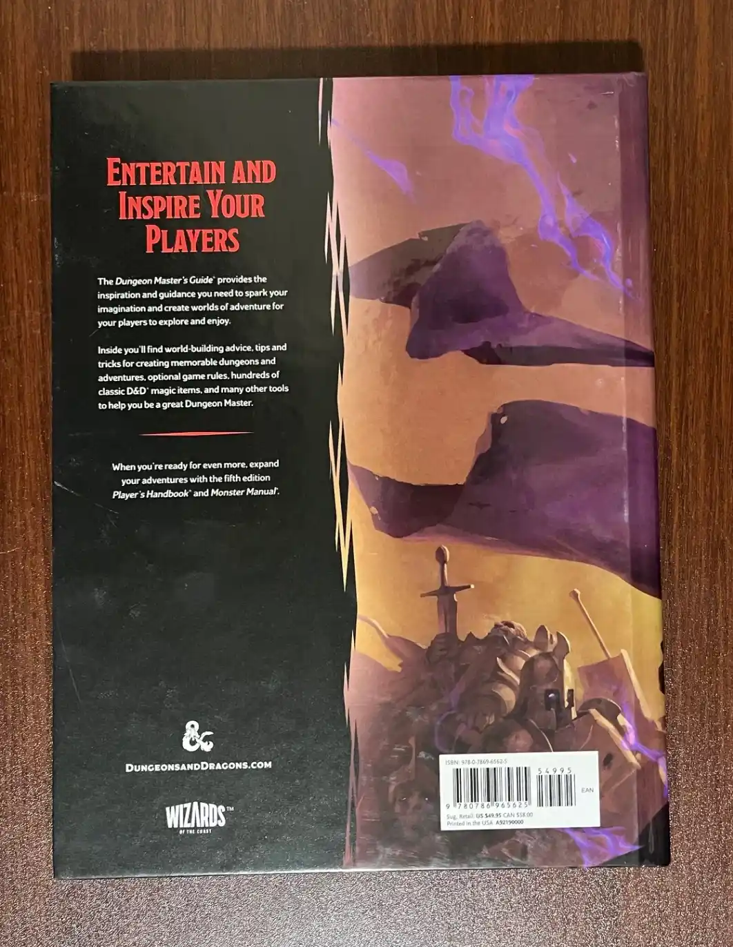 2014 Dungeon Master's Guide; Player's Handbook; Monster Manual