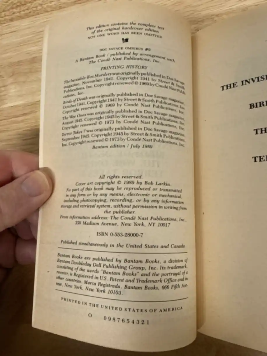 Doc Savage Omnibus #9