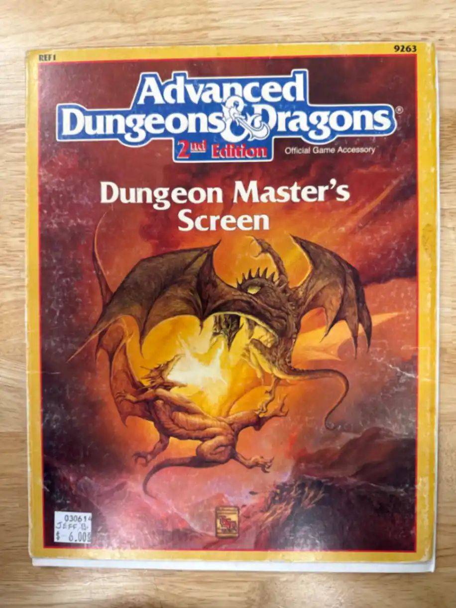 AD&D 2E Dungeon Master’s Screen