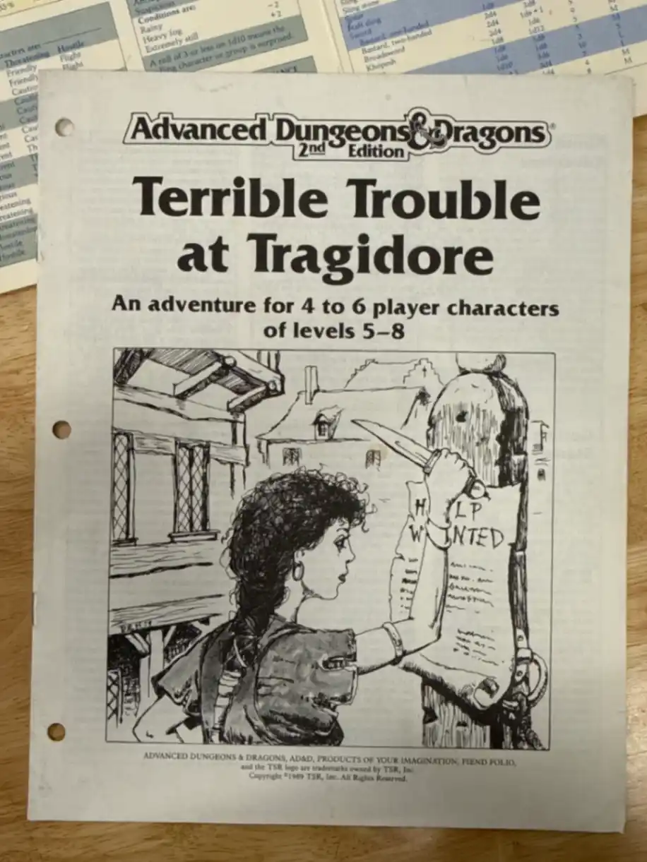 AD&D 2E Dungeon Master’s Screen