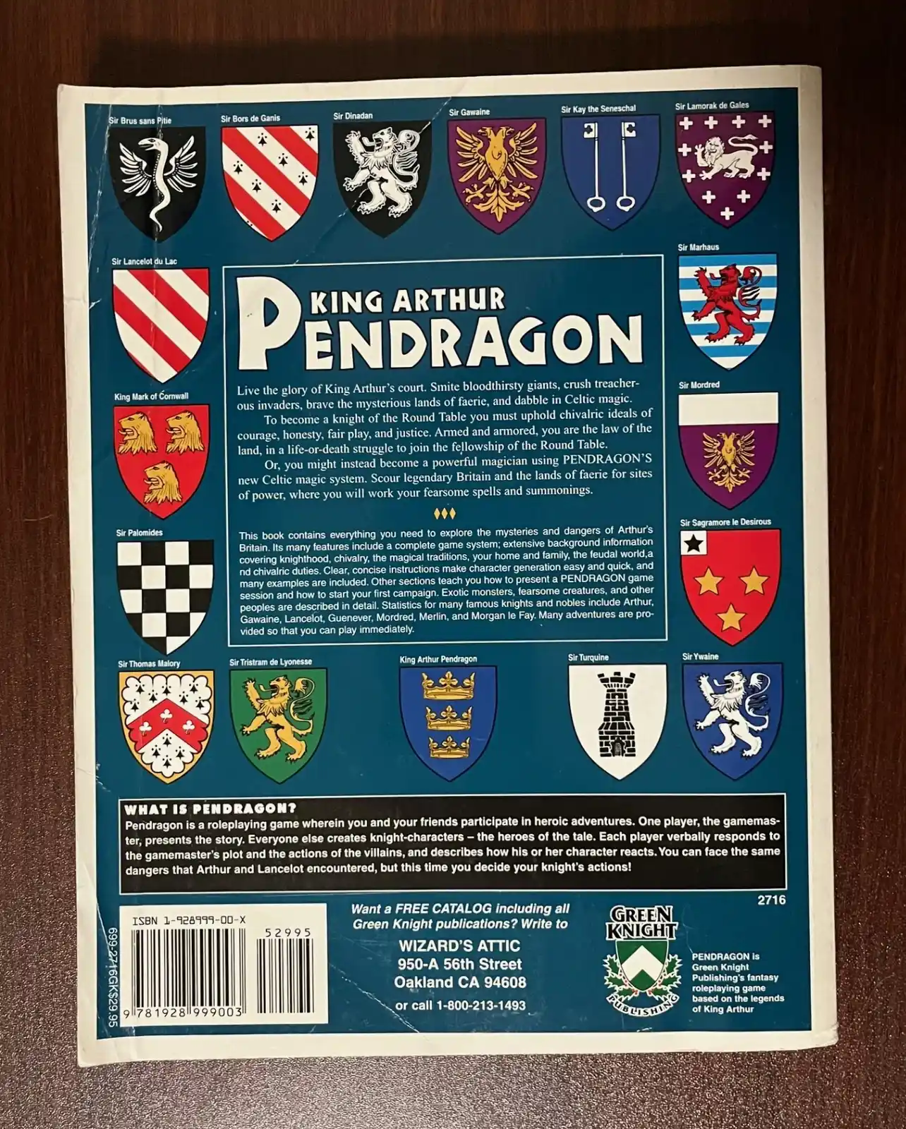 King Arthur Pendragon 4th Edition