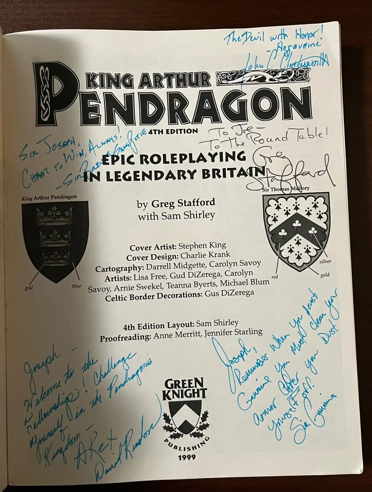 King Arthur Pendragon 4th Edition