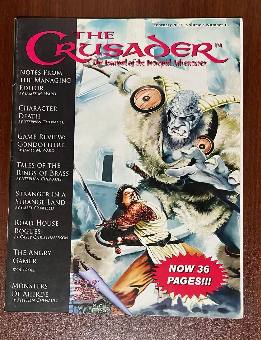 The Crusader - Journal of the Intrepid Adventurer February 2009, Volume 5, #16