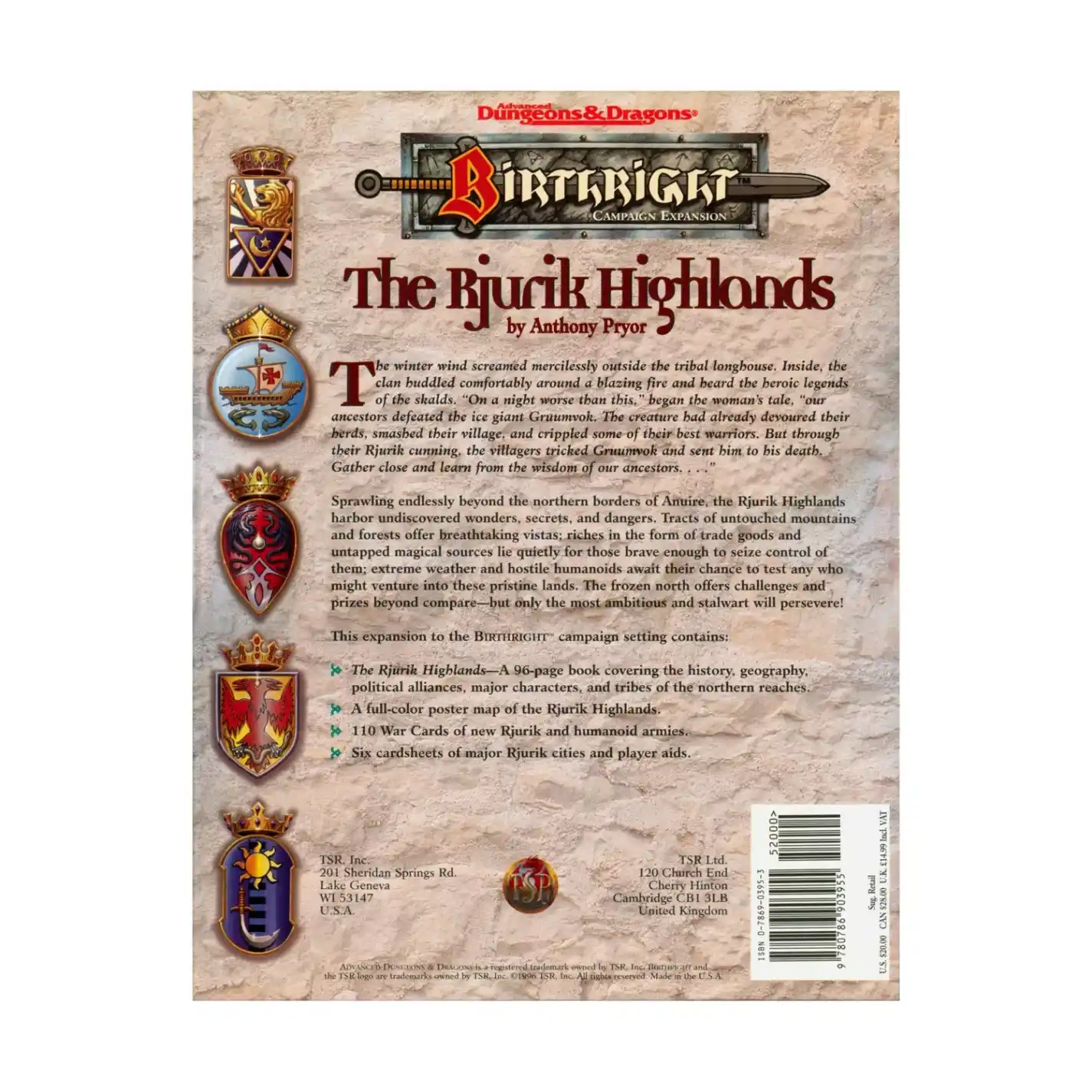 Birthright - The Rjurik Highlands - TSR3121