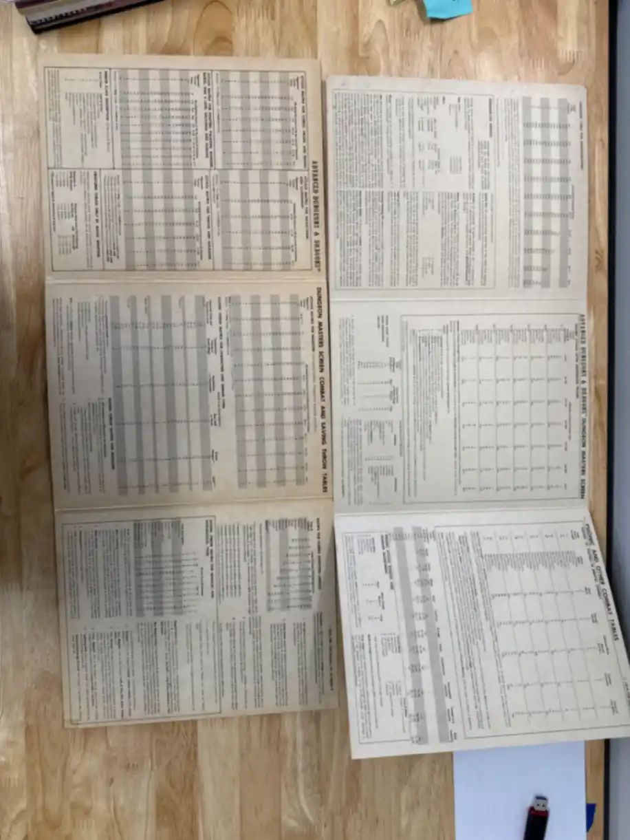 AD&D Dungeon Masters Screen first printing