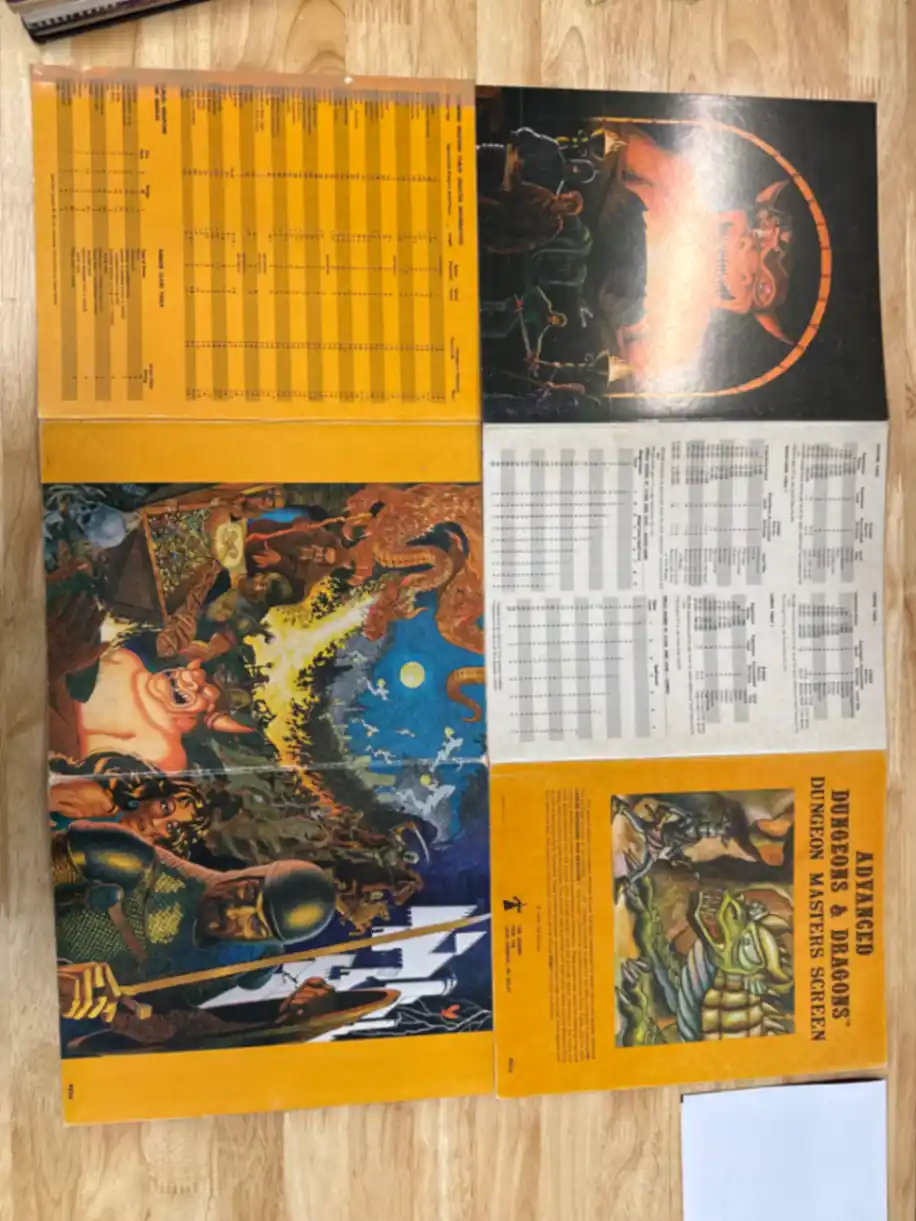 AD&D Dungeon Masters Screen first printing